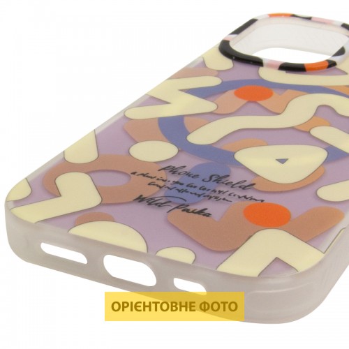 TPU чехол Pastel Chaos с MagSafe для Apple iPhone 16 (6.1") Бежевый