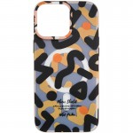 TPU чехол Pastel Chaos с MagSafe для Apple iPhone 16 Pro (6.3") Чёрный