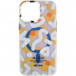 TPU чехол Pastel Chaos с MagSafe для Apple iPhone 16 Pro Max (6.9") Белый