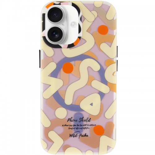 TPU чехол Pastel Chaos с MagSafe для Apple iPhone 17 (6.3") бежевый
