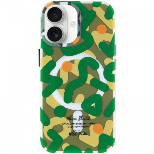 TPU чехол Pastel Chaos с MagSafe для Apple iPhone 17 (6.3") Green