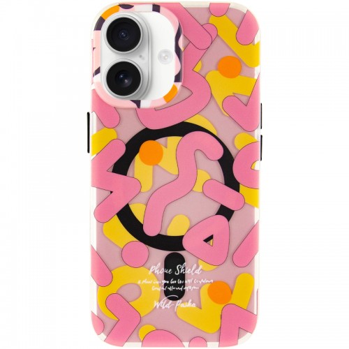 TPU чехол Pastel Chaos с MagSafe для Apple iPhone 17 (6.3") Розовый