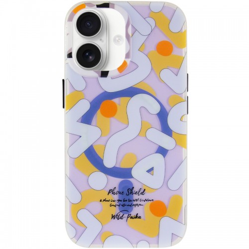 TPU чехол Pastel Chaos с MagSafe для Apple iPhone 17 (6.3") Белый