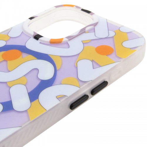 TPU чехол Pastel Chaos с MagSafe для Apple iPhone 17 (6.3") Белый