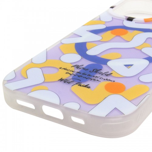TPU чехол Pastel Chaos с MagSafe для Apple iPhone 17 (6.3") Белый