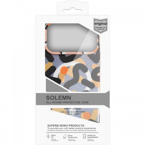 TPU чехол Pastel Chaos с MagSafe для Apple iPhone 17 Pro (6.3") Black