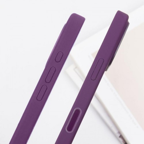 Чохол Silicone case (AAA) with Magsafe and Animation (button) для Apple iPhone 16 Plus (6.7") Plum