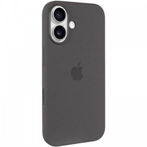 Чохол Silicone case (AAA) with Magsafe and Animation (button) для Apple iPhone 16 Plus (6.7") Stone Grey