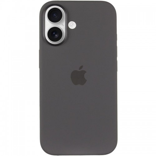 Чохол Silicone case (AAA) with Magsafe and Animation (button) для Apple iPhone 16 Plus (6.7") Stone Grey