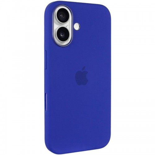 Чехол Silicone case (AAA) with Magsafe and Animation (button) для Apple iPhone 16 Plus (6.7") ультрамариновый