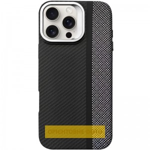 TPU чохол Pixel Craft with MagSafe для Apple iPhone 16 (6.1") Carbon Line