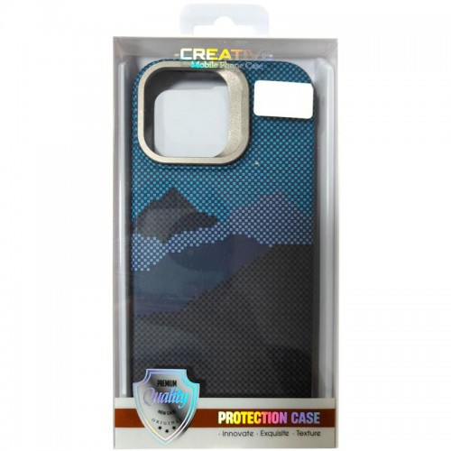 TPU чохол Pixel Craft with MagSafe для Apple iPhone 16 Pro (6.3") Mountain Blue