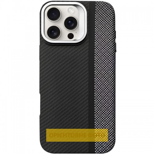 TPU чохол Pixel Craft with MagSafe для Apple iPhone 17 (6.3") Carbon Line