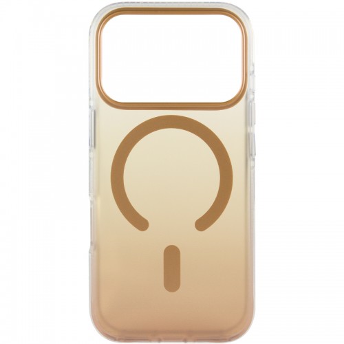 Чехол TPU+PC Phantom с MagSafe для Apple iPhone 17 Pro (6.3") Золотой