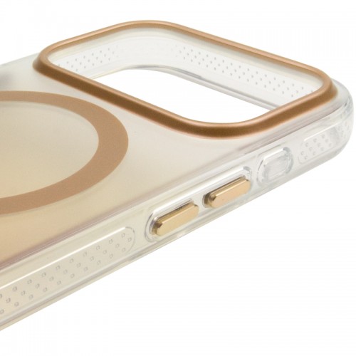Чехол TPU+PC Phantom с MagSafe для Apple iPhone 17 Pro (6.3") Золотой