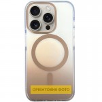 Чехол TPU+PC Phantom с MagSafe для Apple iPhone 17 Pro (6.3") Золотой