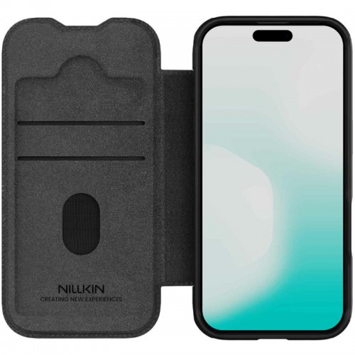 Шкіряний чохол-книжка Nillkin Qin Pro Camshield для Apple iPhone 17 (6.3") Black