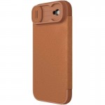 Шкіряний чохол-книжка Nillkin Qin Pro Camshield для Apple iPhone 17 Air (6.5") Brown