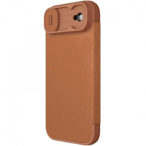 Шкіряний чохол-книжка Nillkin Qin Pro Camshield для Apple iPhone 17 Air (6.5") Brown