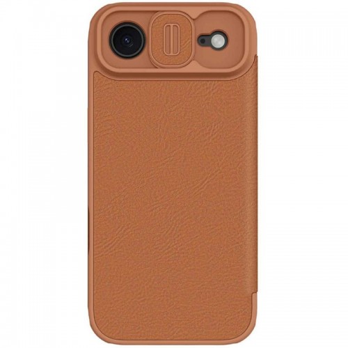 Шкіряний чохол-книжка Nillkin Qin Pro Camshield для Apple iPhone 17 Air (6.5") Brown