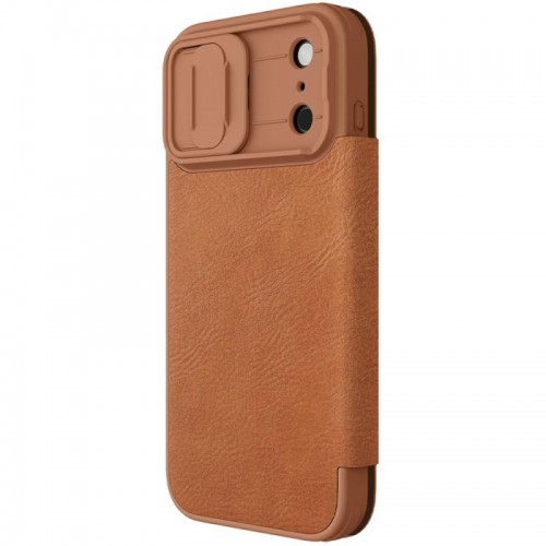 Шкіряний чохол-книжка Nillkin Qin Pro Camshield для Apple iPhone 17 Pro (6.3") Brown