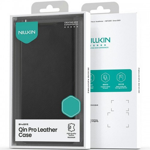 Шкіряний чохол-книжка Nillkin Qin Pro Camshield для Apple iPhone 17 Pro (6.3") Black