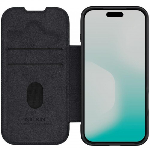 Шкіряний чохол-книжка Nillkin Qin Pro Camshield для Apple iPhone 17 Pro Max (6.9") Black