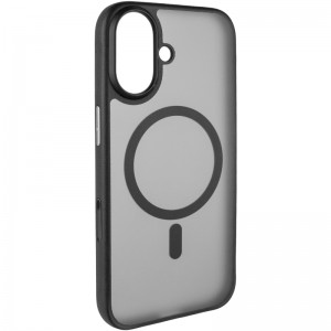 TPU+PC чохол Blueo Skin Friendly Frosted with MagSafe для Apple iPhone 17 (6.3") Чорний