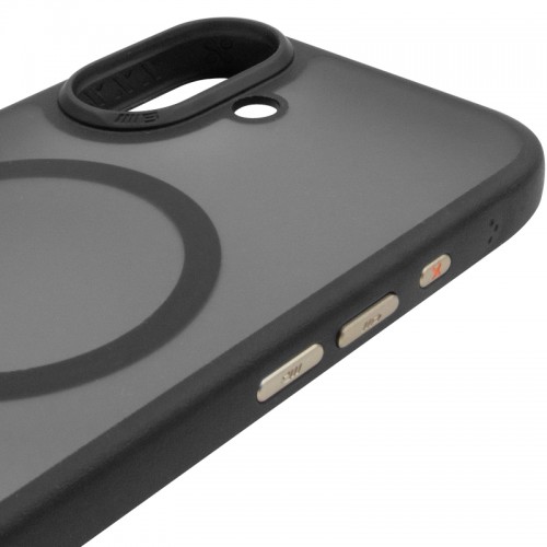 TPU+PC чохол Blueo Skin Friendly Frosted with MagSafe для Apple iPhone 17 (6.3") Чорний