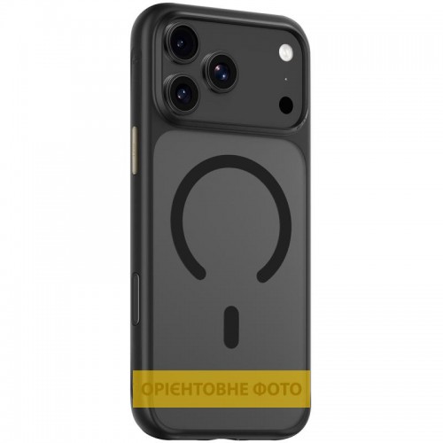 TPU+PC чохол Blueo Skin Friendly Frosted with MagSafe для Apple iPhone 17 (6.3") Чорний