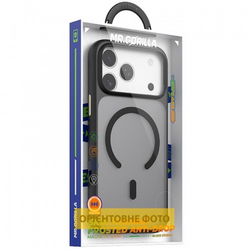 TPU+PC чохол Blueo Skin Friendly Frosted with MagSafe для Apple iPhone 17 (6.3") Чорний