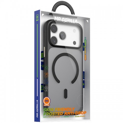 TPU+PC чохол Blueo Skin Friendly Frosted with MagSafe для Apple iPhone 17 Pro Max (6.9") Чорний