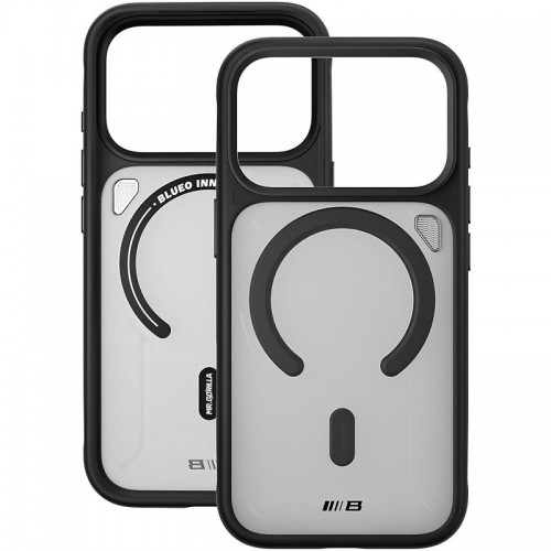 Чехол TPU+PC Blueo Frosted Heat Dissipation Stand с MagSafe для Apple iPhone 17 Pro Max (6,9") Чёрный