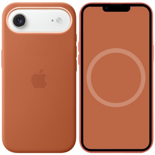 Чохол Silicone case (AAA) with Magsafe and Animation для Apple iPhone 17 Air (6.5") Terra Cotta