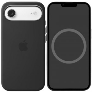 Чохол Silicone case (AAA) with Magsafe and Animation для Apple iPhone 17 Air (6.5") Black