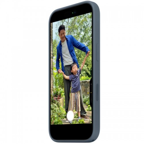 Чехол Silicone case (AAA) с Magsafe и анимацией для Apple iPhone 17 (6.3") Anchor Blue