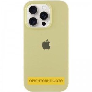 Чехол Silicone Case Full Protective (AA) для Apple iPhone 17 (6.3") Жёлтый / Mellow Yellow