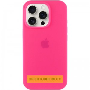 Чехол Silicone Case Full Protective (AA) для Apple iPhone 17 (6,3") Розовый / Barbie pink