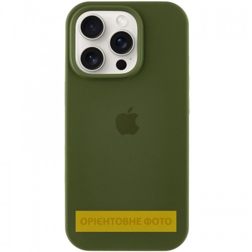 Чехол Silicone Case Full Protective (AA) для Apple iPhone 17 (6.3") Зелёный / Dark Olive