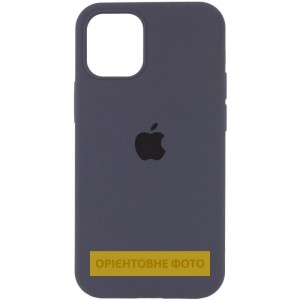 Чехол Silicone Case Full Protective (AA) для Apple iPhone 17 Air (6.5") Серый / Dark Gray