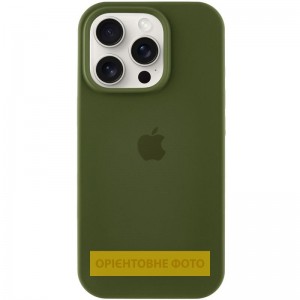 Чехол Silicone Case Full Protective (AA) для Apple iPhone 17 Air (6.5") Зелёный / Тёмный оливковый