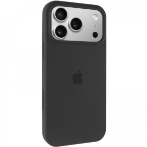 Чехол Silicone Case Full Protective (AA) для Apple iPhone 17 Pro (6.3") Чёрный / Black