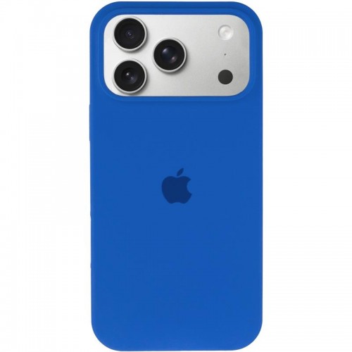 Чехол Silicone Case Full Protective (AA) для Apple iPhone 17 Pro (6,3") Синий / Capri Blue