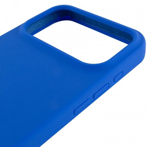 Чехол Silicone Case Full Protective (AA) для Apple iPhone 17 Pro (6,3") Синий / Capri Blue