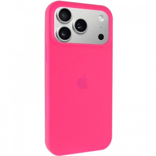 Чохол Silicone Case Full Protective (AA) для Apple iPhone 17 Pro (6.3") Рожевий / Barbie pink