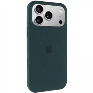 Чехол Silicone Case Full Protective (AA) для Apple iPhone 17 Pro (6.3") Зелёный / Forest green