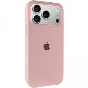 Чохол Silicone Case Full Protective (AA) для Apple iPhone 17 Pro Max (6.9") Рожевий / Pink Sand