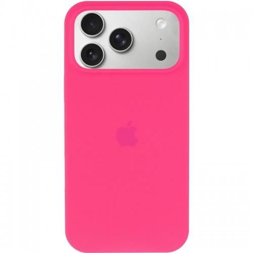 Чохол Silicone Case Full Protective (AA) для Apple iPhone 17 Pro Max (6.9") Рожевий / Barbie pink