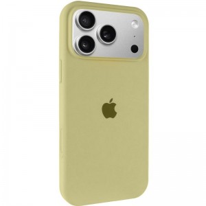 Чехол Silicone Case Full Protective (AA) для Apple iPhone 17 Pro Max (6.9") Жёлтый / Mellow Yellow