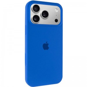 Чохол Silicone Case Full Protective (AA) для Apple iPhone 17 Pro Max (6.9") Синій / Capri Blue